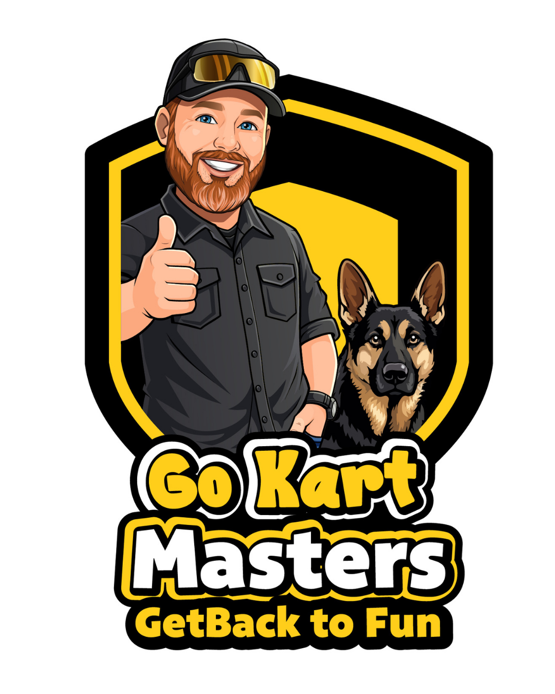 go kart expert Scott and his go kart dog Samson approve the mid xrx-r go kart!