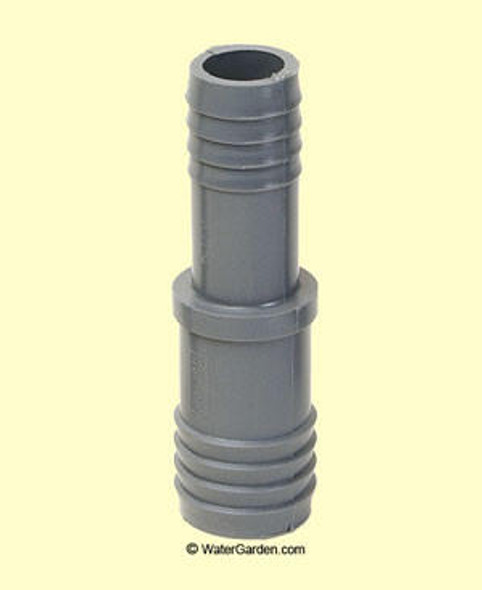 3/4 x 1/2 inch Poly Barbed Coupling at AquaNooga.com - Image 1