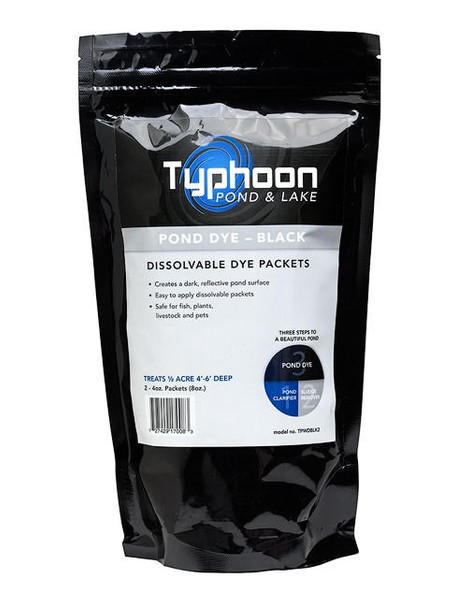 Typhoon Black Pond Dye 4oz Packs at AquaNooga.com - Image 1