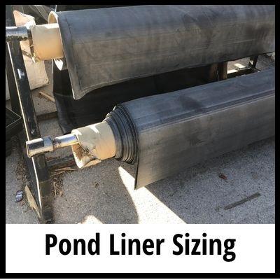 Sizing Pond Liner