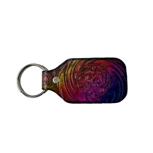Pitbull Stamped Leather Keychain Assorted Colors & Designs