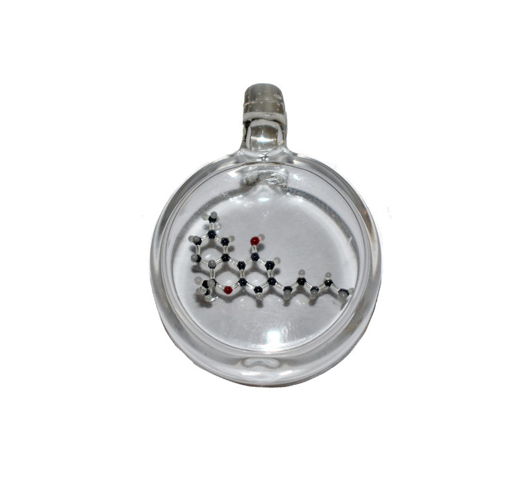 @danhoffmanglass UV THC Molecule Glass Pendant