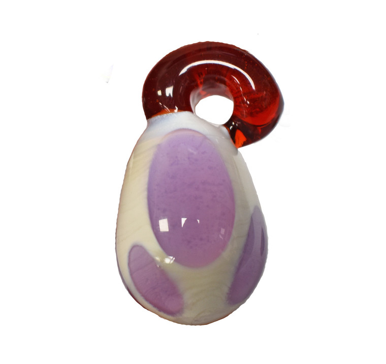 @malachiteglass Yoshi Purple Egg Pendant