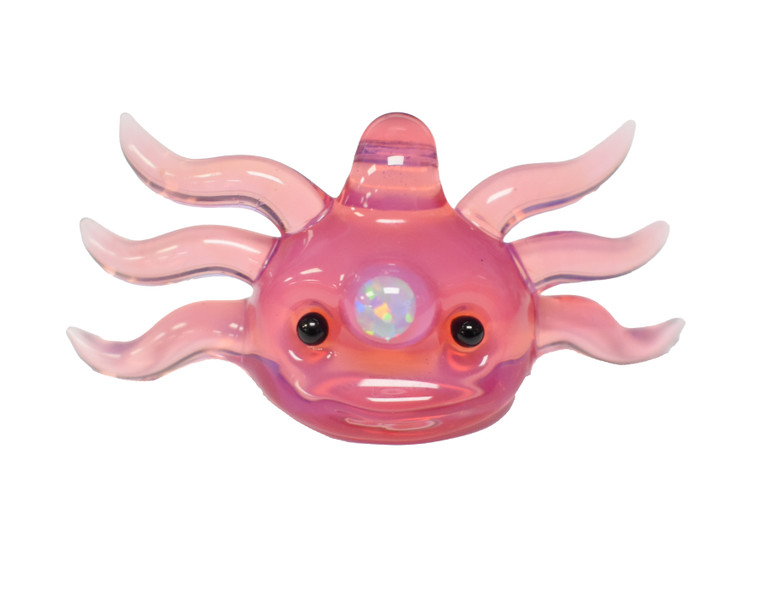 @katieb_glass 5mm Opal Axolotl Pendant Pink/Purple