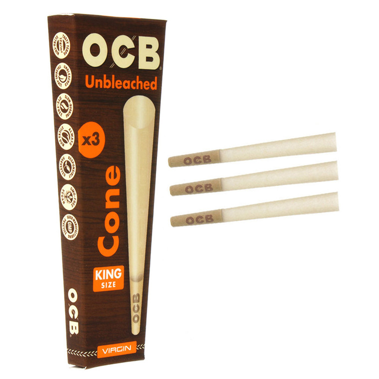 OCB Unbleached Cone King Size