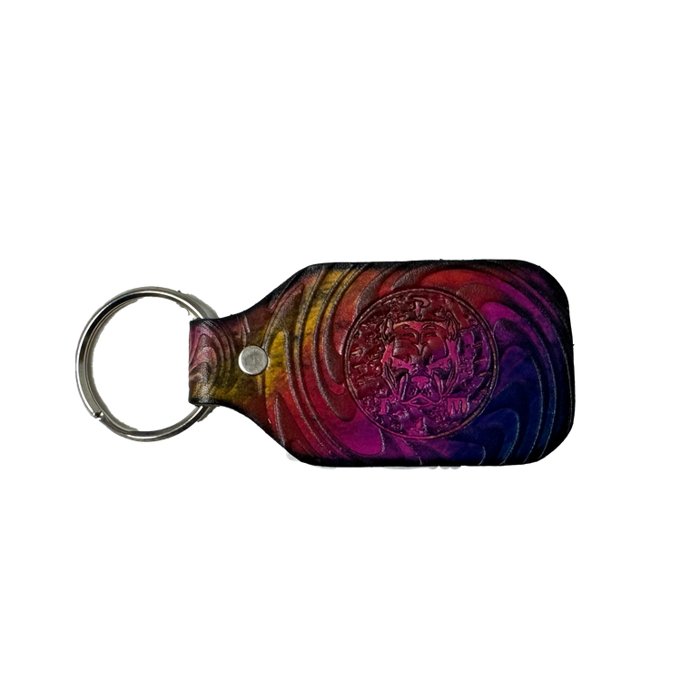 Pitbull Stamped Leather Keychain Assorted Colors & Designs