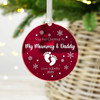 Personalised First Christmas As My Mummy & Daddy Mirror Bauble 1st Xmas Keepsake Gift