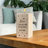 Personalised Wooden Tealight Candle Holder For NAN, Birthday or Mother's Day Gift