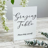 Modern Calligraphy Wedding Grazing Table Food Signage