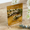 Luxury Acrylic Sign Our Guest Book Sign for Wedding Reception