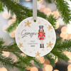 Personalised Baby 1st Christmas Bauble, Baby's First Christmas Nutcracker Ceramic Decoration Keepsake