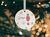 Personalised Baby 1st Christmas Bauble, Baby's First Christmas Nutcracker Ceramic Decoration Keepsake