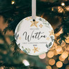 Personalised First Christmas Married Bauble, Mr & Mrs First Christmas Bauble, Newly Married 1st Xmas Keepsake Bauble Gift For MR and MRS