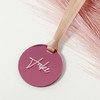 Round Personalised Acrylic Wedding Favour Tags