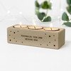 Personalised Wooden Tealight Candle Holder Keepsake Gift