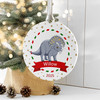 Personalised Triceratops Dinosaur Christmas Bauble