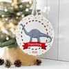 Personalised Brachiosaurus Dinosaur Christmas Bauble