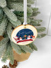 Personalised Baby's First Christmas Bauble, Wooden Tree Ornament Gift