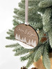 Personalised Couples Names Wooden Christmas Bauble