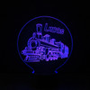 Personalised Steam Train Night Light, Colour Changing Lamp For Kids Bedroom