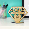 DAD You're My Hero! Personalised Keepsake Gift - Personalised Father's Day or Birthday Gift for Dad, Daddy