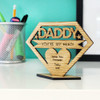 DADDY You're My Hero! Personalised Keepsake Gift- Personalised Father's Day or Birthday Gift for Dad, Daddy
