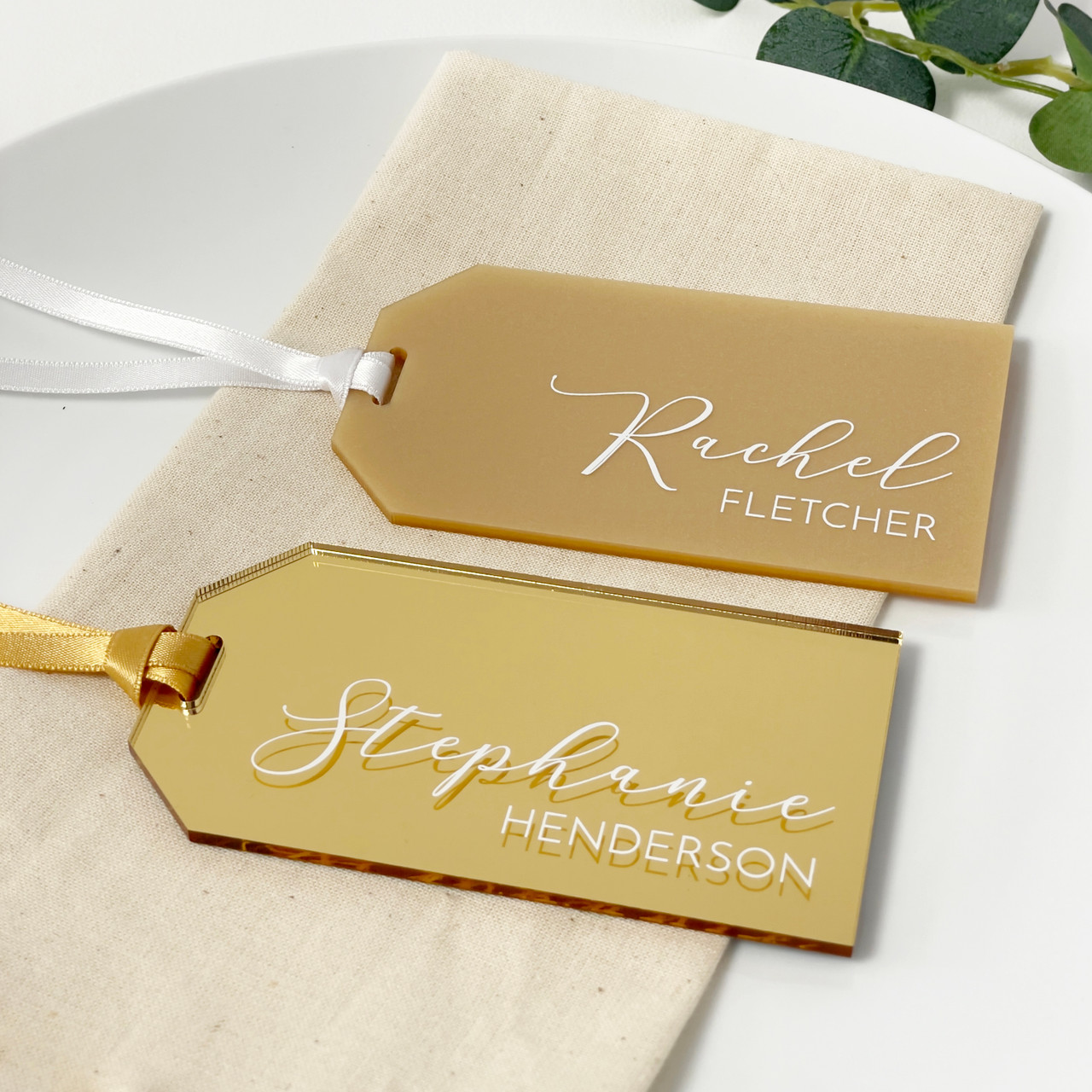 Personalised Wedding Name Place Luggage Tags Laser Made Occasions