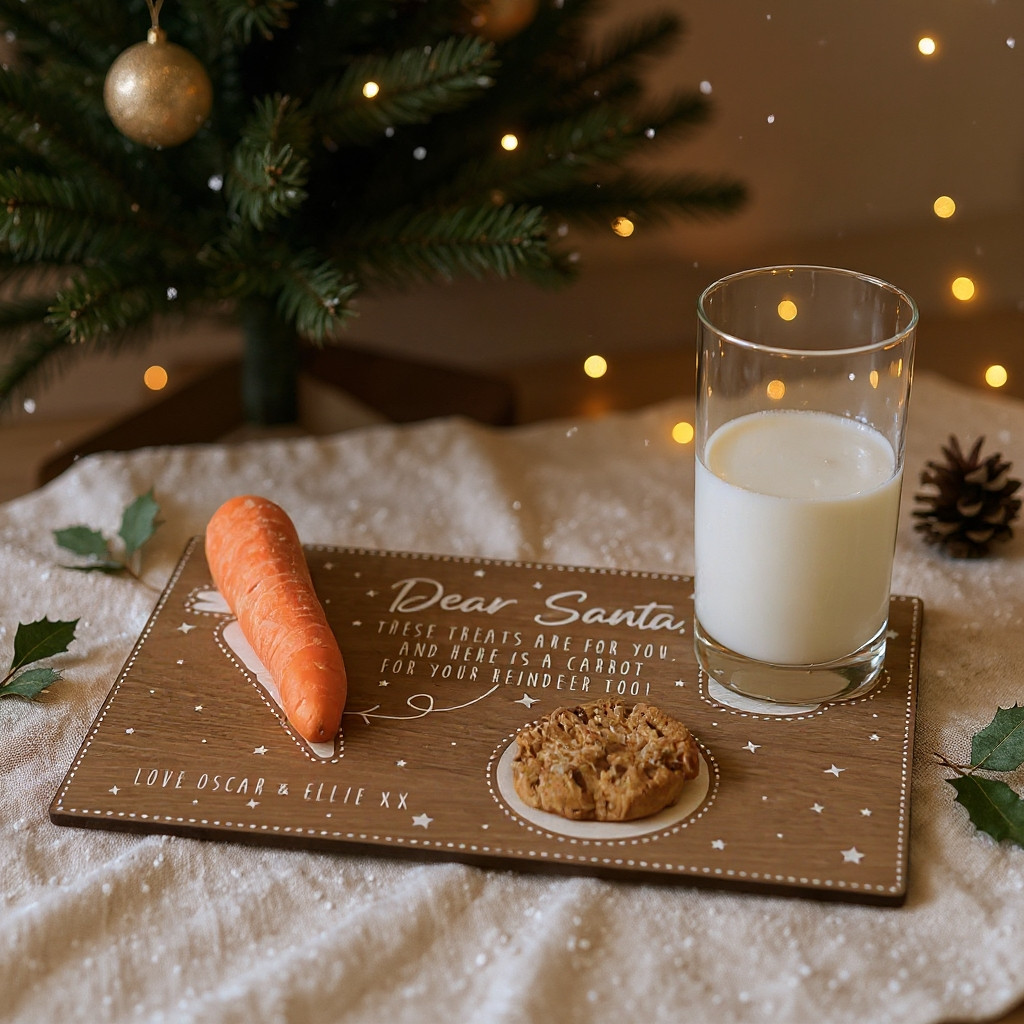 Hand Painted Personalised Ceramic Christmas Eve