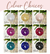 Personalised First Christmas As My Mummy & Daddy Mirror Bauble 1st Xmas Keepsake Gift