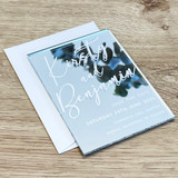 Luxury Calligraphy Acrylic Save the Date Cards