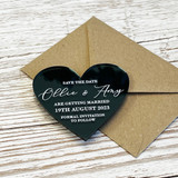 Luxury Heart Save the Date Magnets