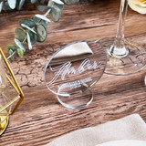 Modern Lettering Freestanding Name Place Cards