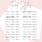 Custom Wedding Décor Table Number Sign in Stand