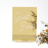 Luxury Acrylic Sign Our Guest Book Sign for Wedding Reception