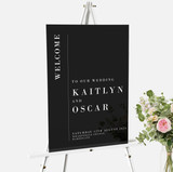 Luxury Wedding Reception Personalised Welcome Sign