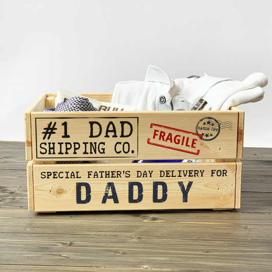 Personalised Special Father's Day Delivery Gift Crate For Dad