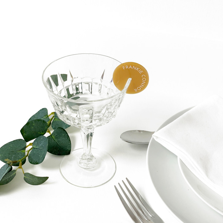 Personalised Wine / Cocktail / Champagne Glass Name Place Charms