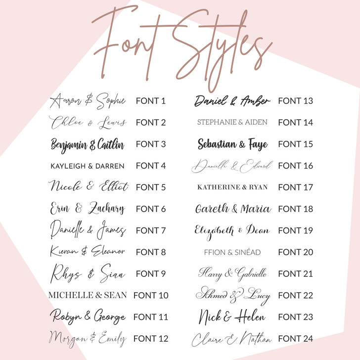 Modern Calligraphy Wedding Table Cards & Gifts Sign