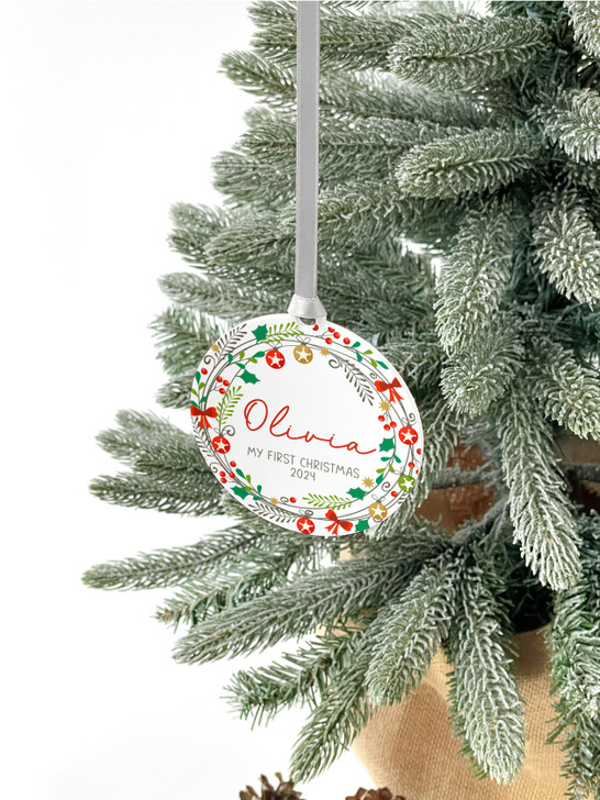 Personalised My First Christmas Keepsake Bauble, Baby's 1st Christmas Gift