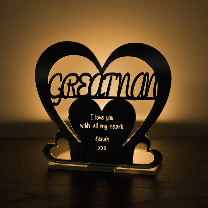 Personalised Tealight Candle Holder For GREAT NAN