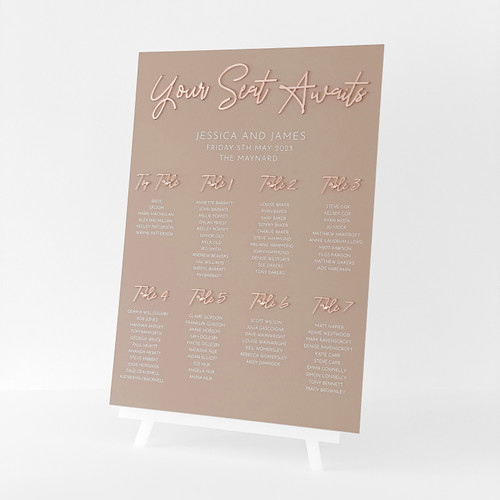 Luxury 3d Lettering Acrylic Wedding Table Seating Plan A1 A2 A3 in 40 ...