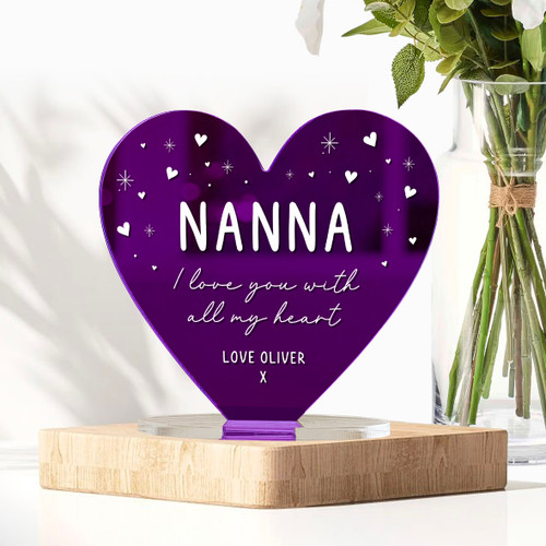 First In My Thoughts First In My Heart Wooden Hanging Heart Plaque Love Gift,red