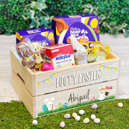 Happy Easter Personalised Bunny Rabbit Egg - Main Image