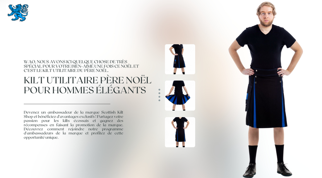 Que diriez-vous d'essayer un Kilt du Père Noël ce Noël ?