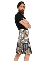 Side view of CamoCraft Field kilt