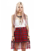 Buchanan Fringe Tartan Skirt