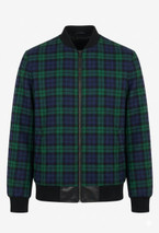 Campbell Plaid Bomber Jacket