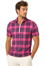 Campbell Plaid Polo Zipped Shirt