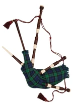 Campbell Tartan Rosewood Bagpipe Professional Set - Fully Functional