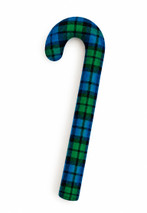Campbell Tartan Candy Cane Ornament